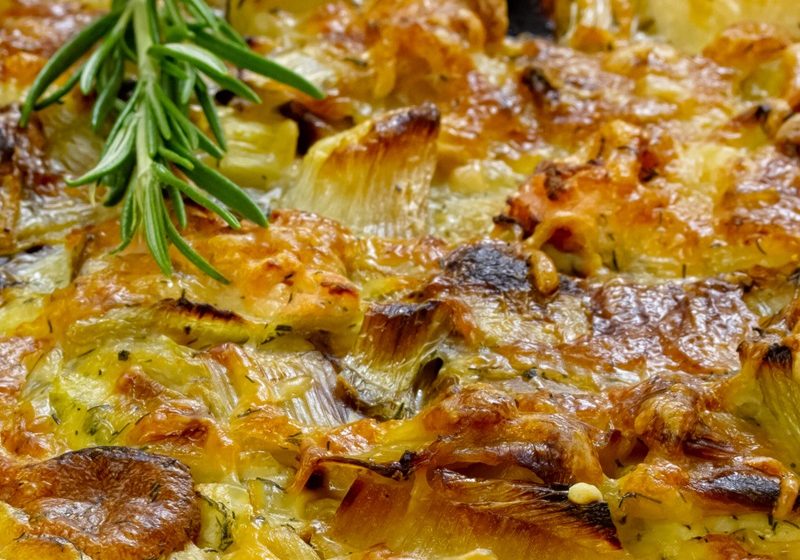Leek and cheese flamiche